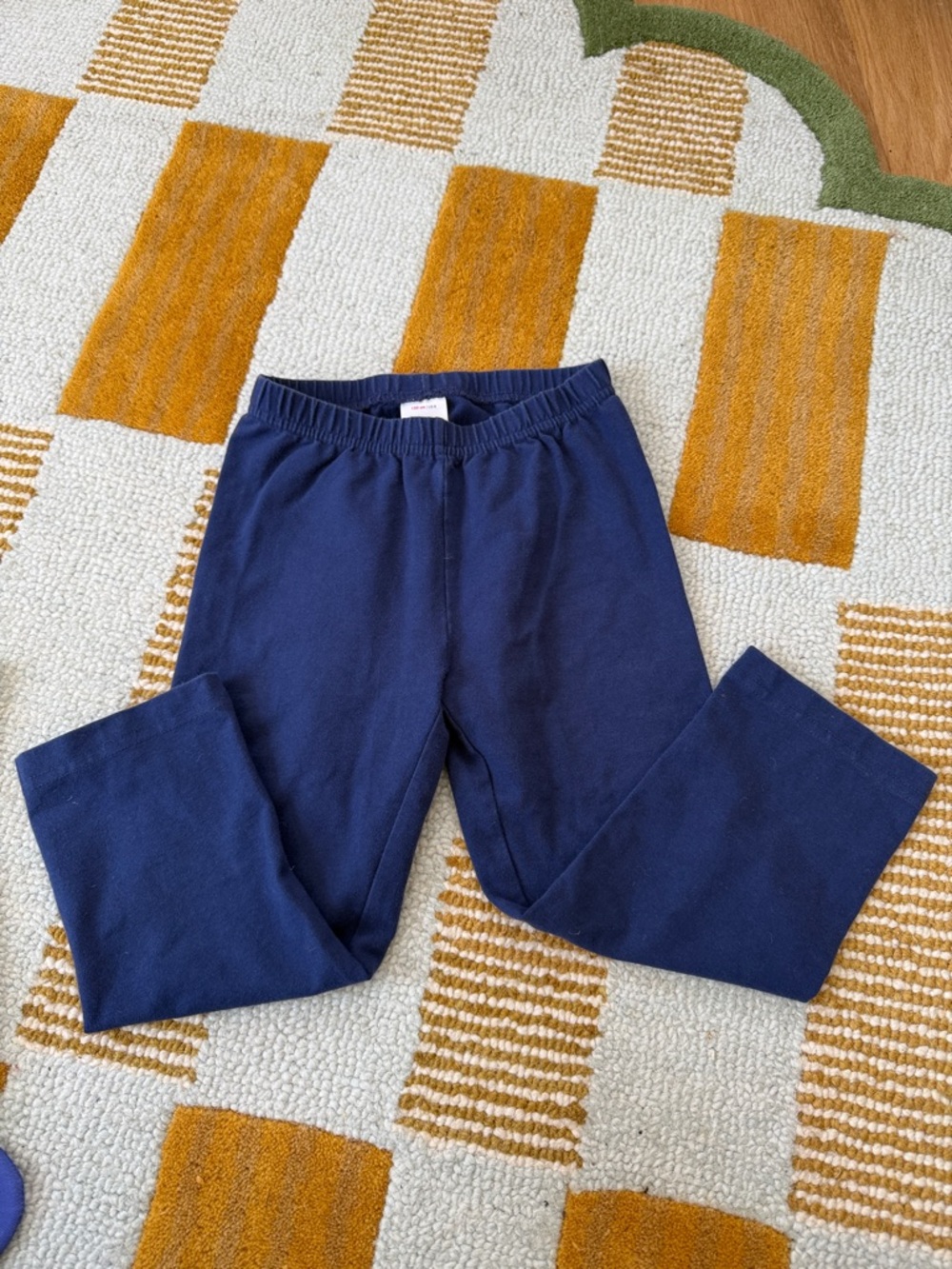 Hanna andersson navy blue capri leggings size 130cm/US 8